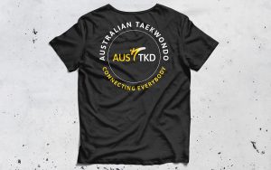 Australian Taekwondo brand tshirt design