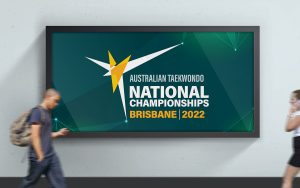 Australian Taekwondo National Title brand - billboard
