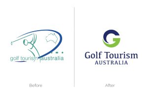 Gold Tourism Rebrand - Logo Before & After