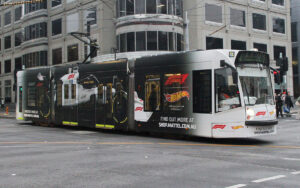 HW x F1 Tram artwork - Photo sourced from https://railgallery.wongm.com